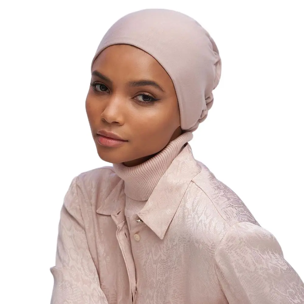 Unique Elastic Headscarf Islamic Hijab Head Wrap Muslim Cap Women Hat Turban