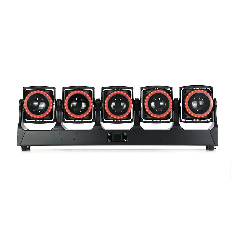 EE1 5x120W RGBW LED Wash Strobe Light with Rotating Effect IP33 DMX512 Control for Stage Lighting