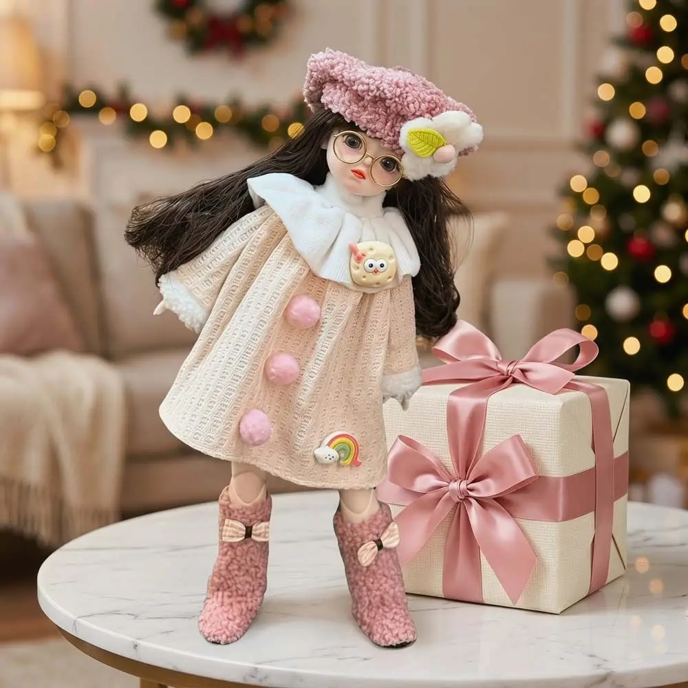 Attractive Eyes 30cm Doll with Clothes Long Hair with Wig Make Up Princess Dress Up Dolls High Heel Ball Jointed