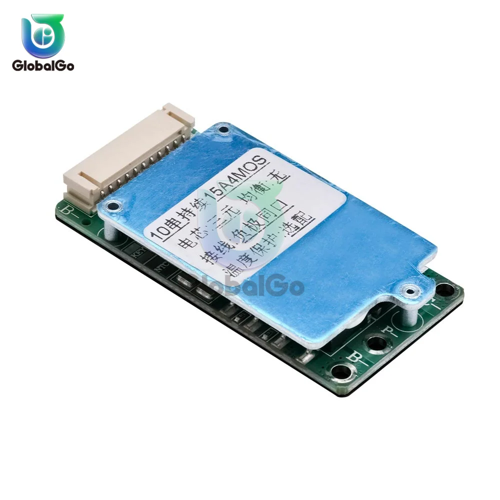 

BMS 10S 36V 15A Li-ion Lipolymer 18650 Battery Charge Board Short Circuit Protection Common Port For Ebike Escooter