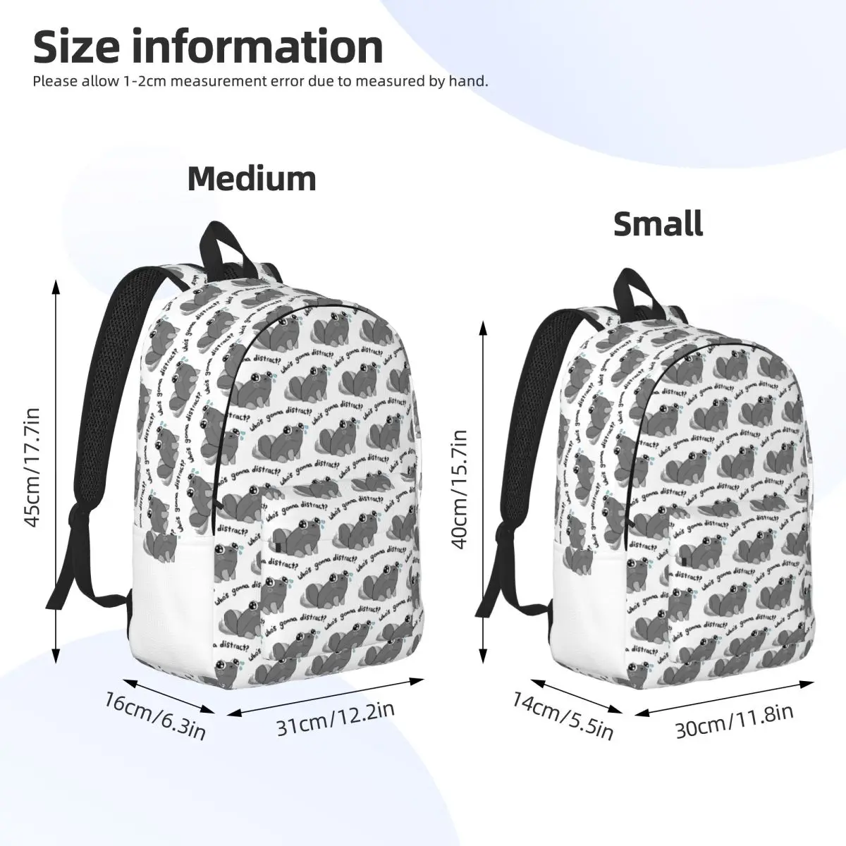 حقيبة الكتب المدرسية للرجال والنساء من سيكون تشتيت الحصى، حقيبة الكتب المدرسية Dandys World Daypack الابتدائية والثانوية خفيفة الوزن #6