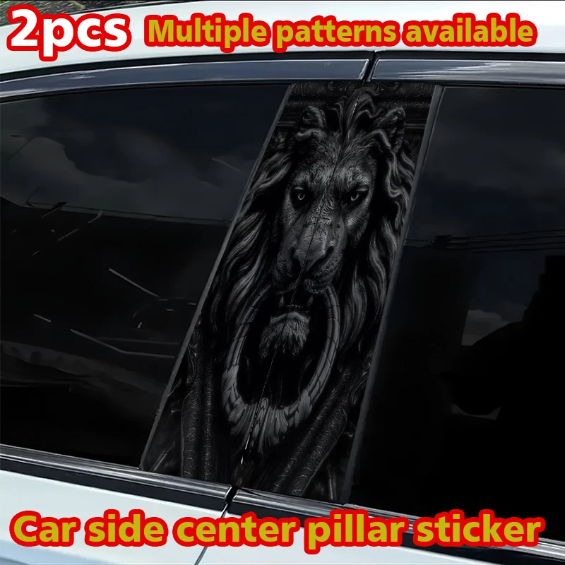 

2 наклейки на центральные стойки автомобиля, наклейка-защита от царапин на B-стойку в виде львиного когтя