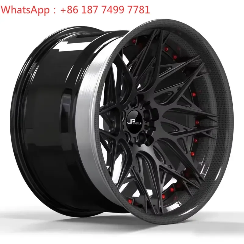 Forged Aluminum Alloy Wheel 3 Piece Custom PCD 17 18 19 20 21 22 Inch Car Rim Passenger Car Wheels Universal Fitment #JM7454