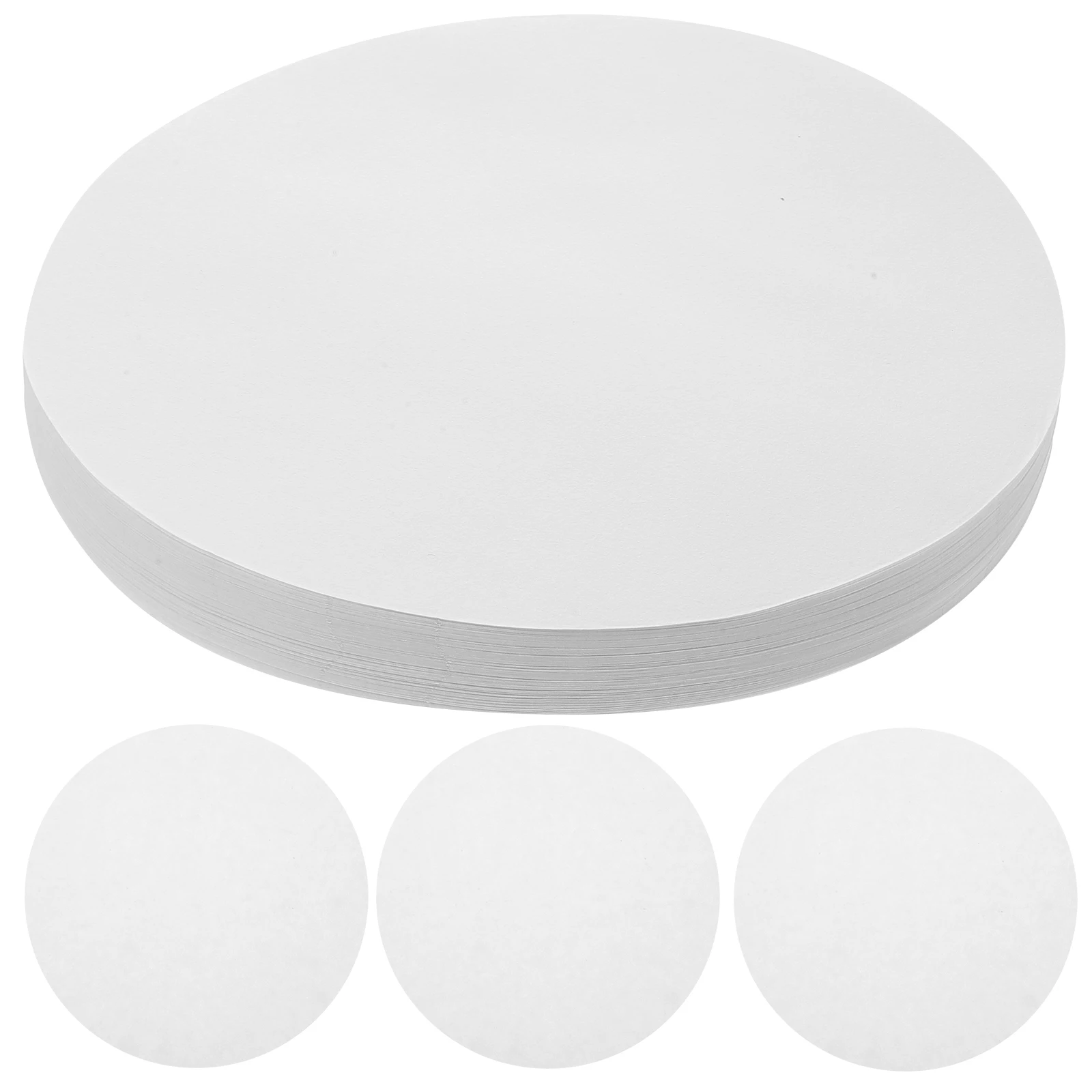 

100 pcs Qualitative Filter Paper Medium Flow Rate White Discs for General Chemistry Lab Experiment Teaching Equipment