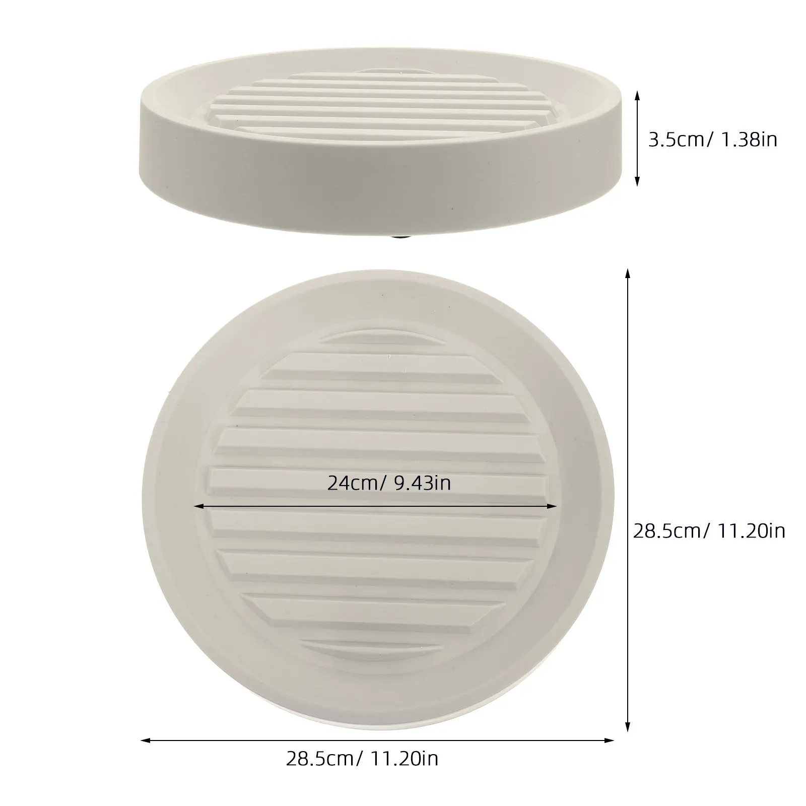 Thickened Heavy Duty Round Plant Roller Base Mobile Flowerpot Tray Plant Pot Saucer with Universal Wheels Water Catching Tray