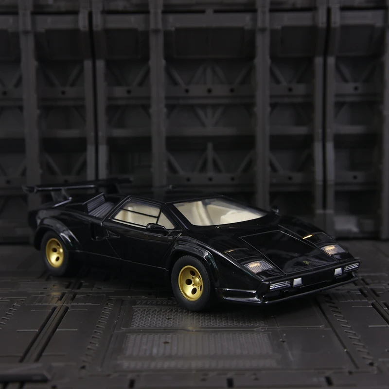 Modelo de coche de aleación LP500S 1:24, amortiguador de dirección, puerta de juguete para niños y maletero del capó del motor se puede abrir