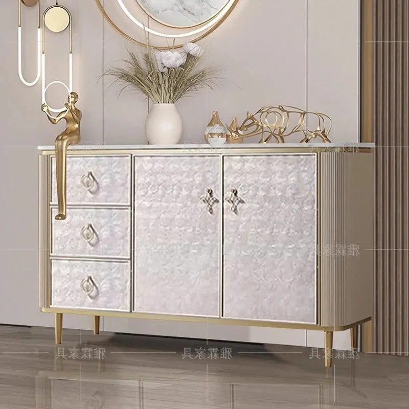 رف أحذية أوروبي مزدوج كبير الحجم مدخل فاخر متعدد الأغراض رف أحذية رخيص تخزين لهجة موبليس ديكور غرفة المعيشة #6