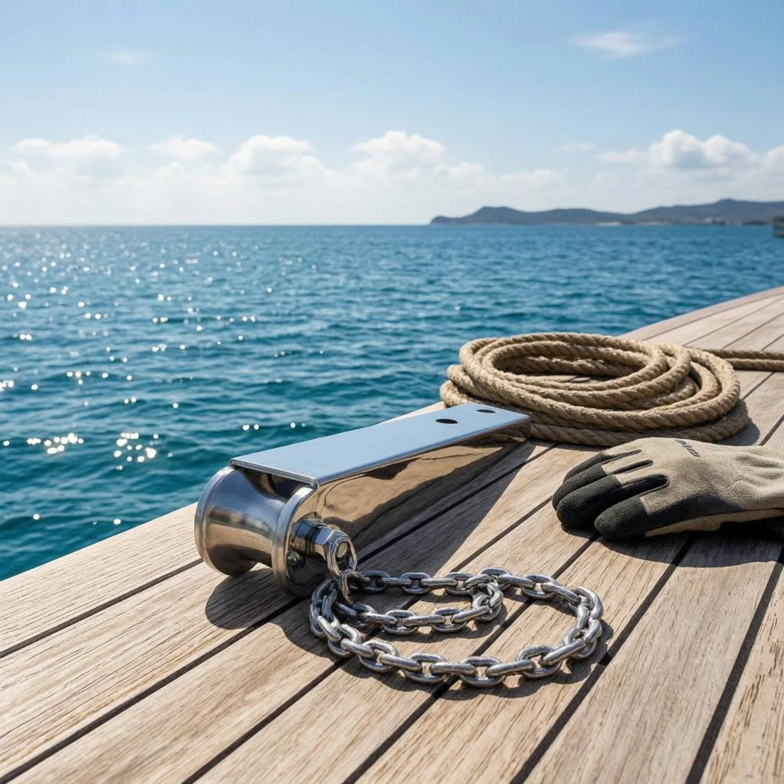 

316 Stainless Anchor Roller Heavy Duty Stainless Steel Anchor Bracket Effortless Operation Non-Slip for Saltwater