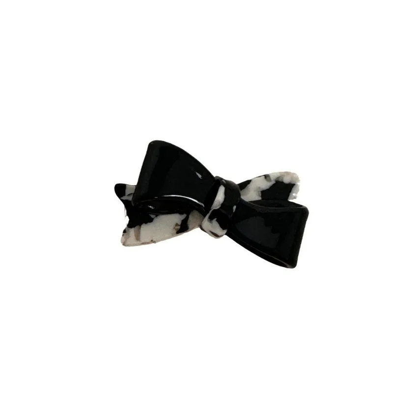 Korean Style Small Hair pin Acetate Bow Duckbill Clip French Bangs Cropped Hair Clip Head Clip Half Tie Hair Accessories Women