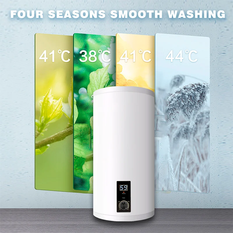 High Quality 40-80L Tank Electric Hot Water Heater Factory Direct Sale Wall Mounted for Bathroom Kitchen Car RV Shower