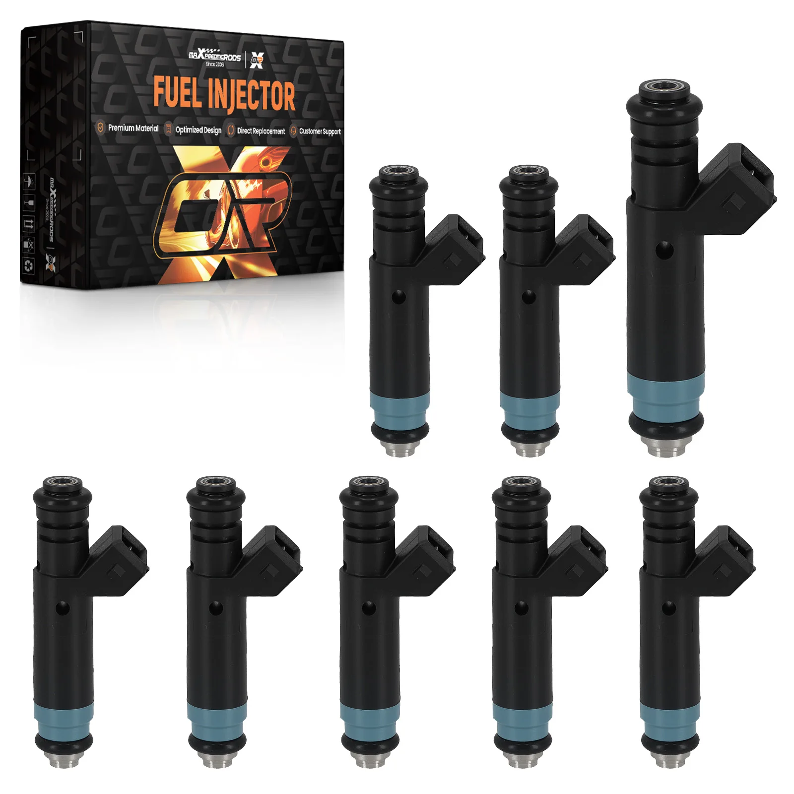 Set of 8 High Impedance Fuel Injectors 80LB 850cc For Ford GM V8 LT1 LS1 LS6