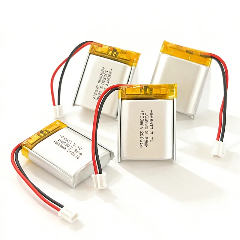10PCS 102530 3.7v Battery 800mAh Lithium Polymer Rechargeable Batteries for Bluetooth Speaker Medical Power Beauty Instrument