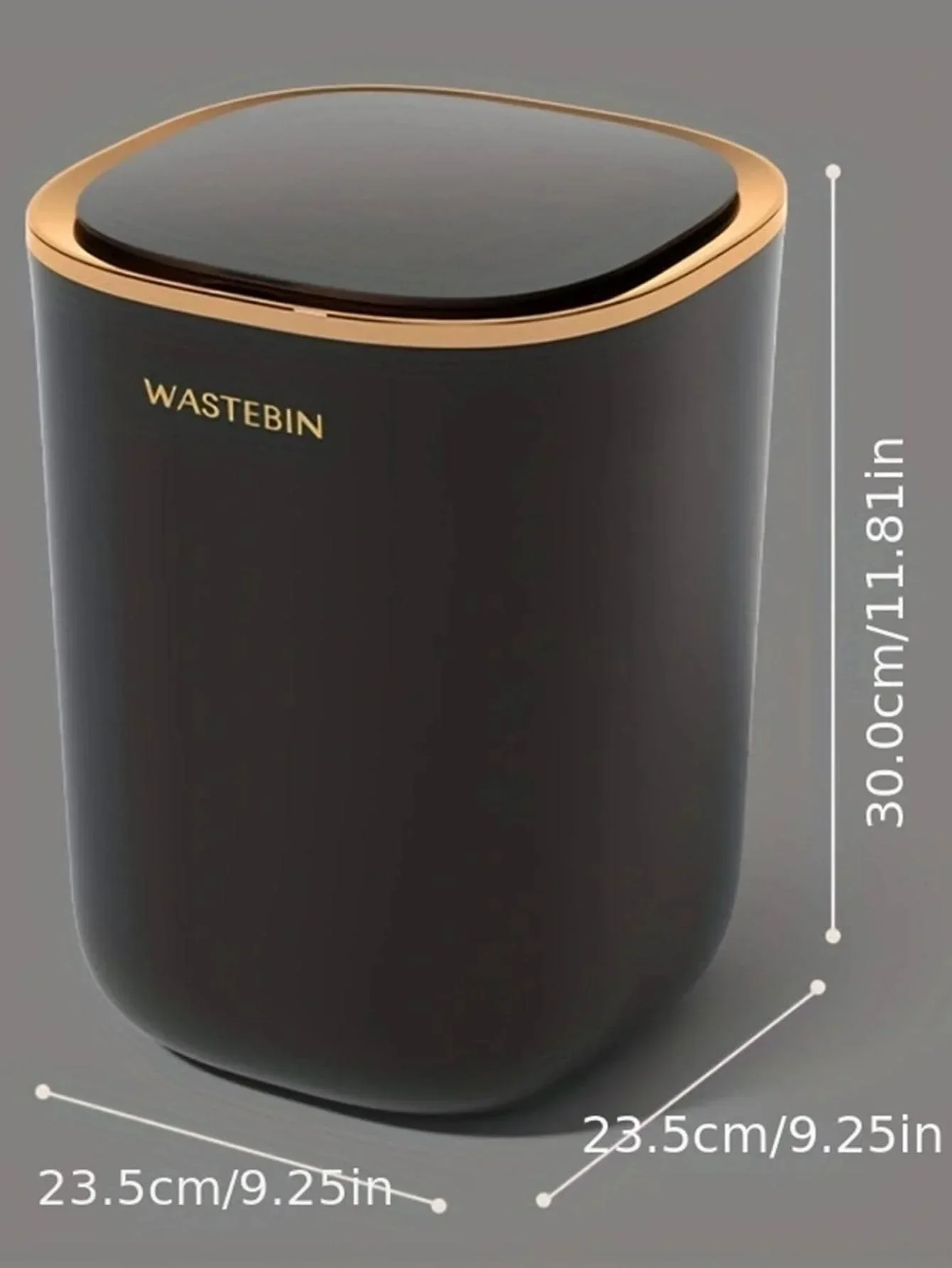 12L Smart Sensor Trash Can Bathroom Trash Can Garbage Bucket Automatic Trash Bin Kitchen Toilet Smart Bin Home Wastebasket