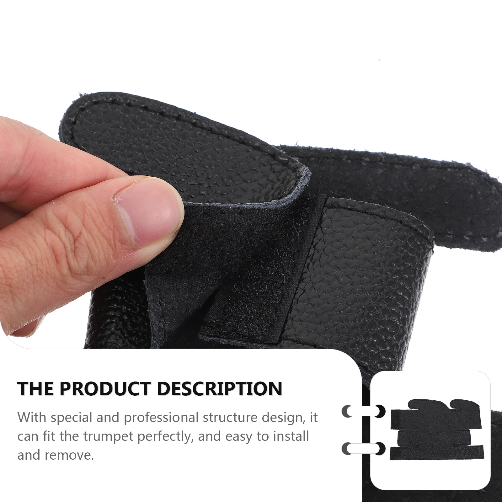 Trumpet Valves Guard Protective Cover Black Durable Supple Music Instrument Protector Anti-Scratch Rust Sweat