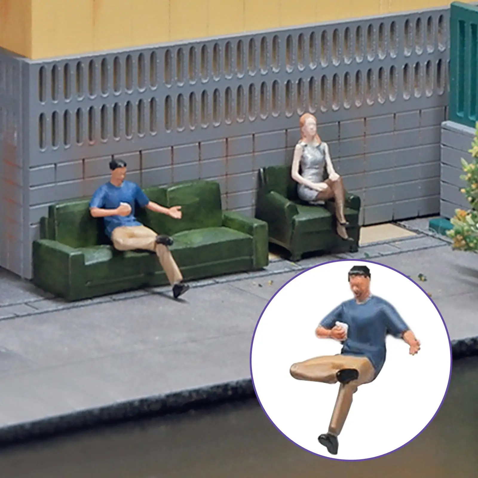 1: 64 Handcrafted Miniature Figurines Model Fine Workmanship for Playhouses,