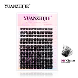 YUANZHIJIE Segmented High-end lashes Cosplay Party Time Style Enlongate Enlarge Small Eye Secrets Eyelashes Female Top Make ups