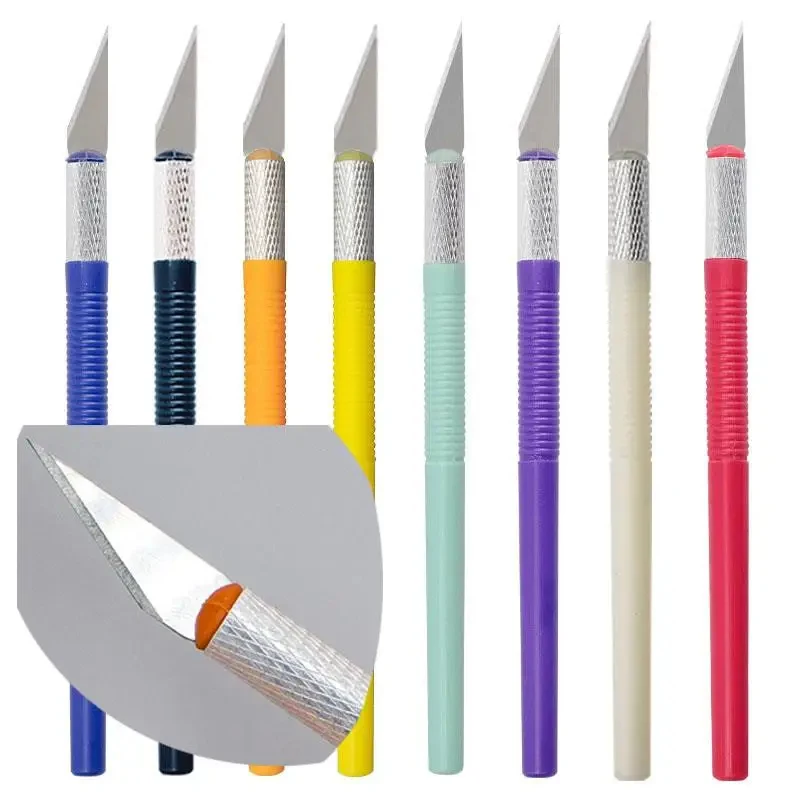 Cuchillos de tallado de precisión de 1-4 piezas, cuchillos de grabado afilados para reparación de teléfonos, arte, hobby, álbumes de recortes y plantillas.
