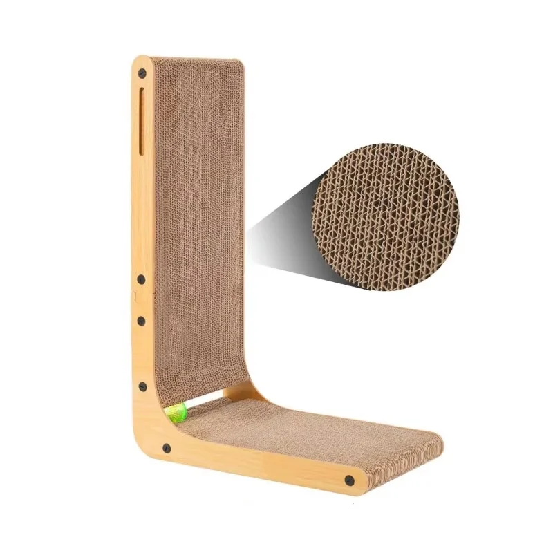 Cat Scratcher Board L-shaped Cat Cardboard Pet Kitten Scratching Furniture Protector Cats Tree House Toys Pet Accessories