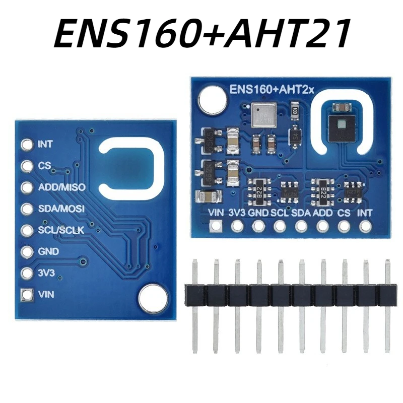 

ENS160+AHT21 CARBON Dioxide CO2 eCO2 TVOC Air Quality And Temperature And Humidity Sensor Replace CCS811 For Arduino