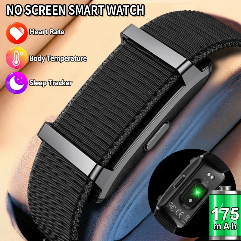Couple Smart Watch Waterproof Sports Band Fitness Tracker Sleep Heart Rate Health Smart Bracelet Pedometer Screenless Smartwatch