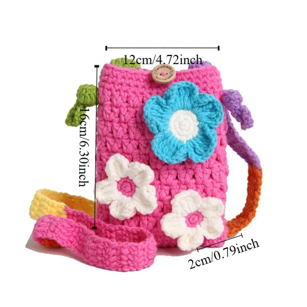 Böhmische Baumwolle Häkeln Weben Tasche Baumwolle Seil Aushöhlen Blume Schulter Tasche Große Kapazität Lagerung Tasche Gestrickte Umhängetasche