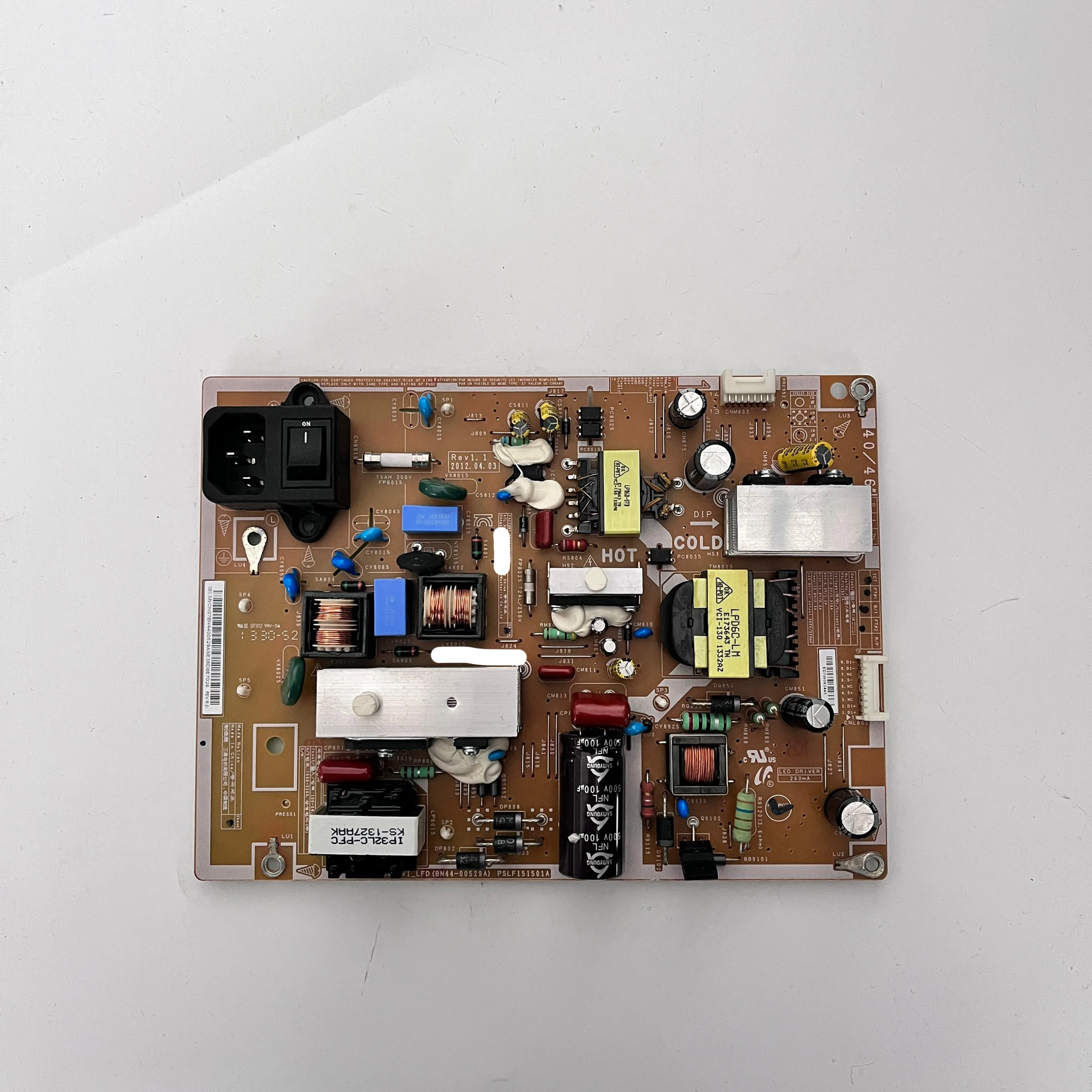 

Genuine Original TV Power Supply Board PD46AV1_ LFD BN44-00529A Works Normally And Is Suitable For LCD TV LH40EDCPLBC/ZA Parts