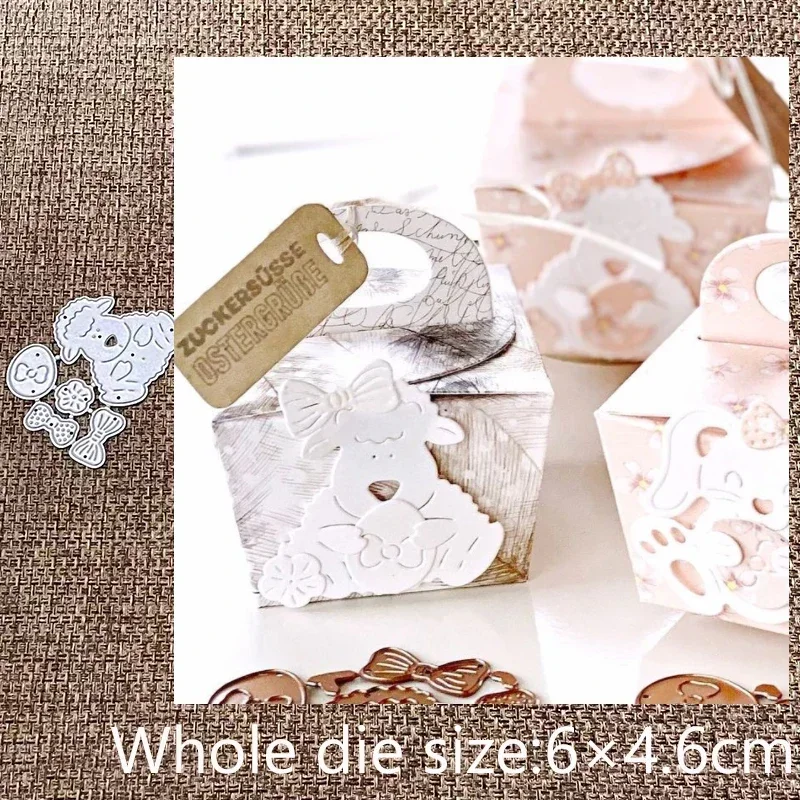 

New Design Craft Metal stencil mold Cutting Dies sheep egg bow decoration scrapbook die cuts Album Paper Card Craft Embossing