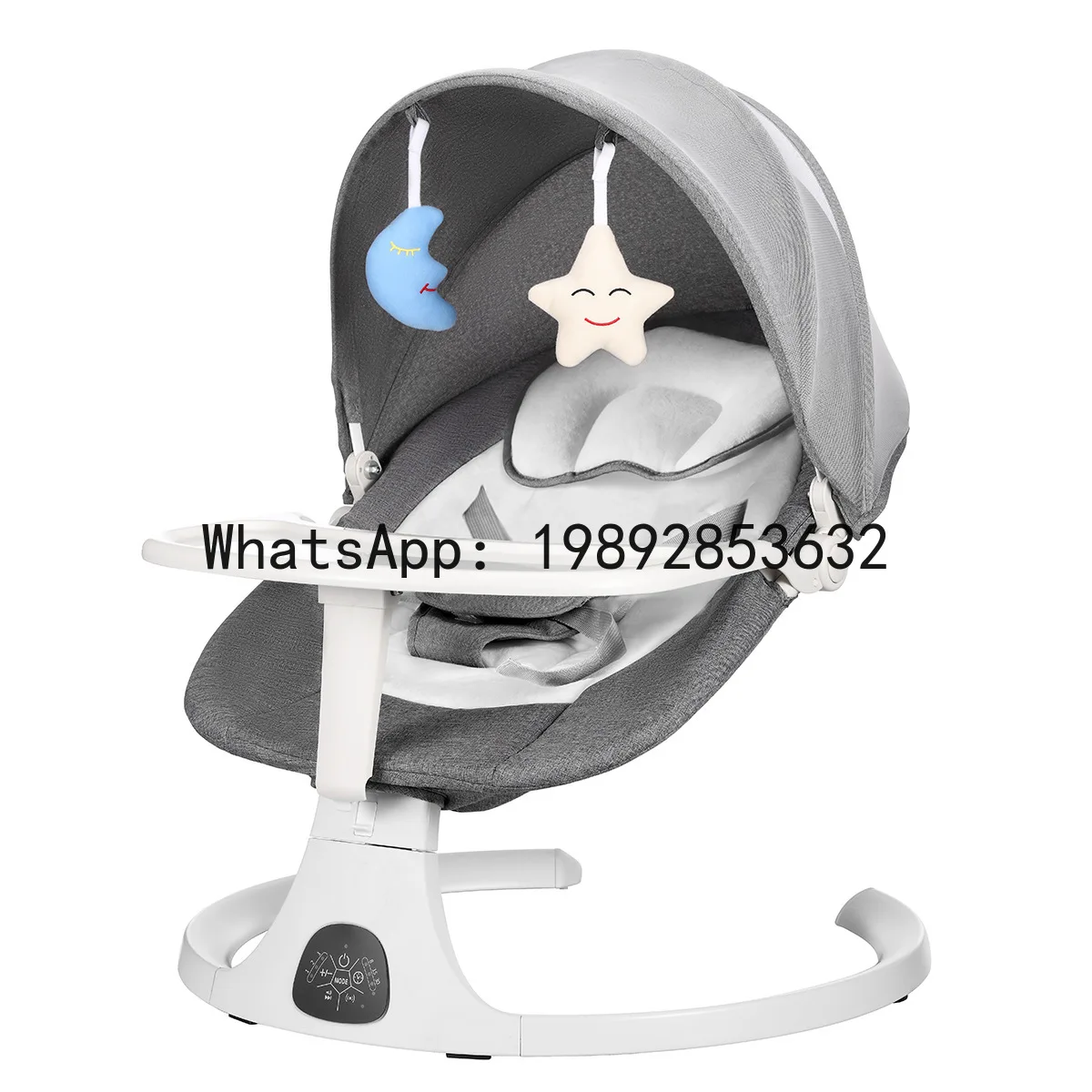 Elektrischer Baby-Schaukelstuhl, beruhigender Baby-Stuhl, beruhigendes Baby zum Schlafen, liegend, Schlafartefakt für Neugeborene