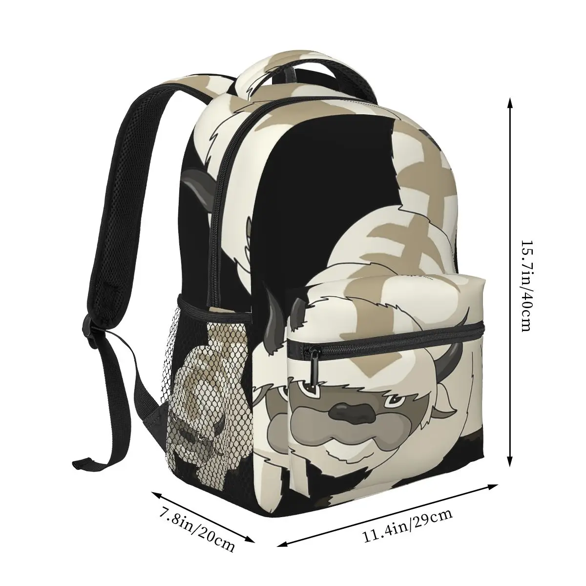 Appa- Avatar The Last Airbender Backpacks Boys Girls Bookbag Children School Bags Cartoon Kids Rucksack Shoulder Bag