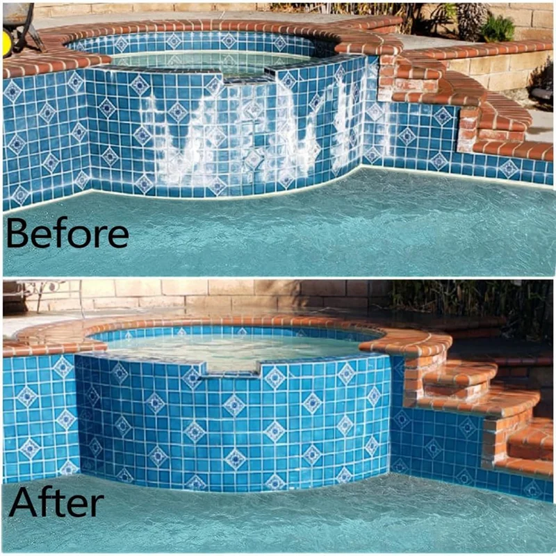 AT05-Pool Pumice Stone And 5 Inch Stainless Steel Pool Brush Kit To Reomve Erase Rust Stain Spot In Concrete Plaster Pool Spa