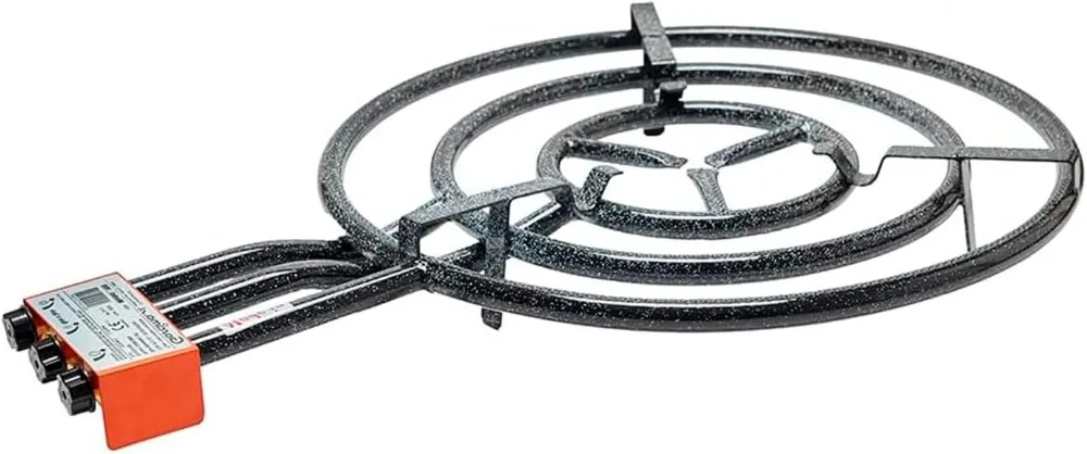 CABLEPELADO - Paellero Gas Butano - 1 Anillo Quemador | Hornillo de Cocina Exterior para Paelleras 40-55 cm | Diseño Estable y R