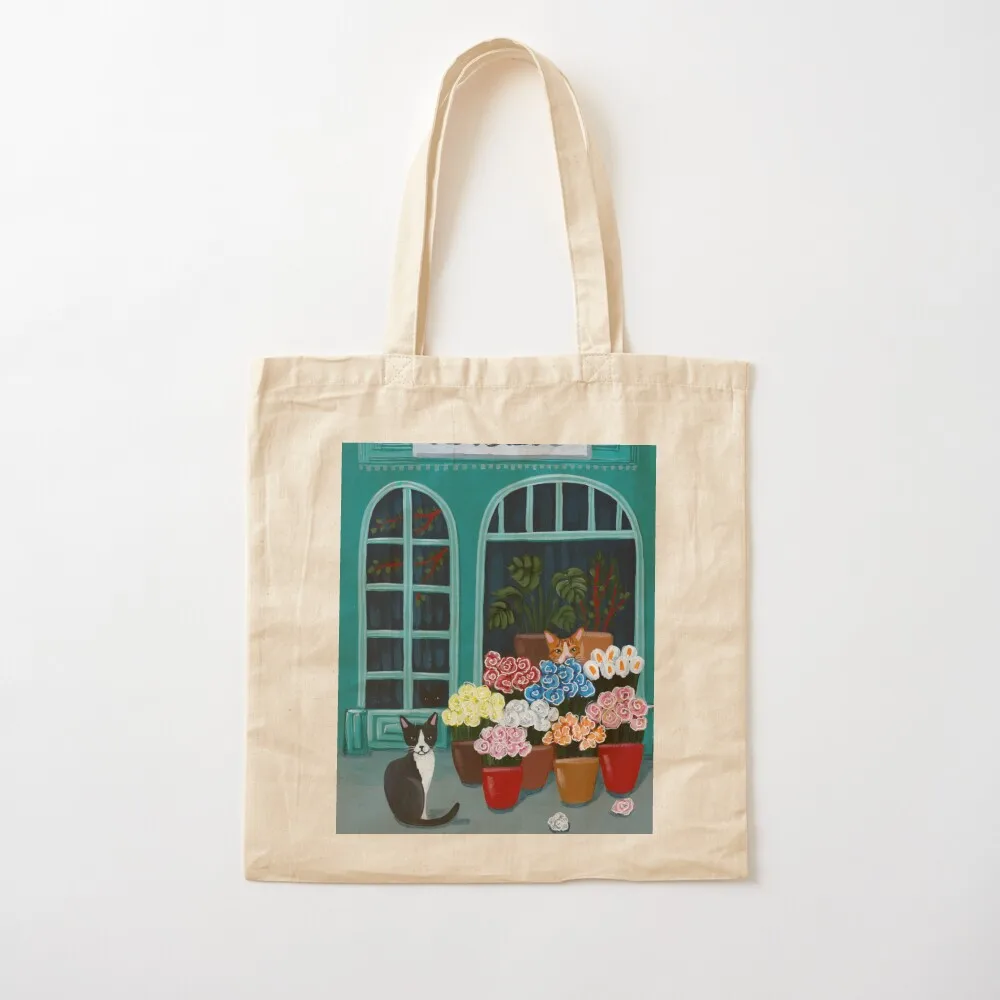 The Flower Shop Cats Tote Bag boodschappentas Dameshandtas boodschappentassen