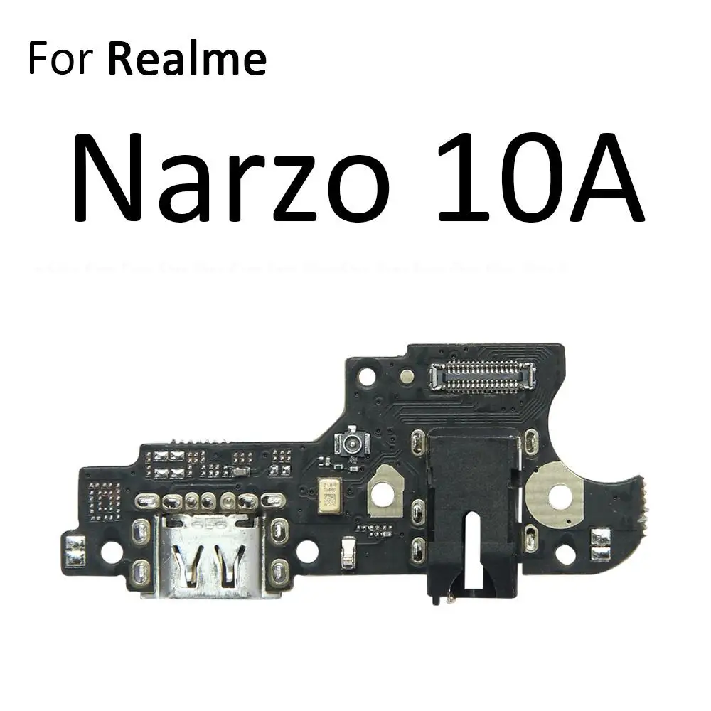 Charging Port Connector Board Parts Flex Cable With Mic For OPPO Realme Narzo 10 10A 20 20A 30 30A 50i 50 50A Prime Pro 4G 5G