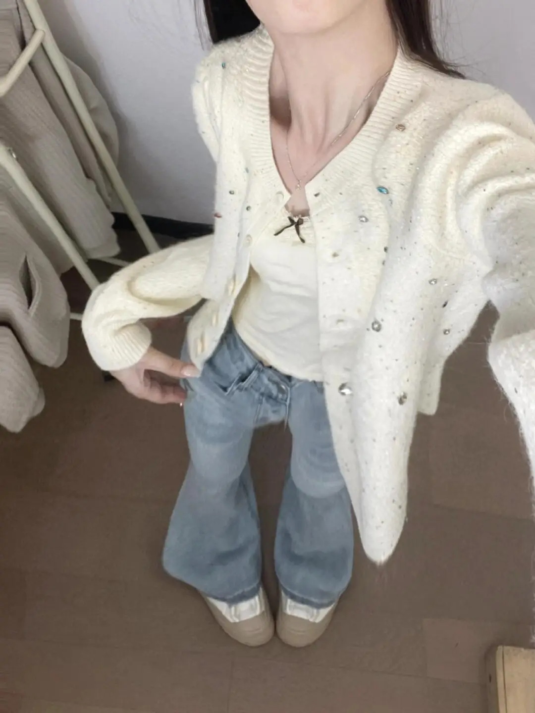 سترة محبوكة بتصميم ماسي ملون على طراز الكلية للنساء لربيع وخريف سترة جديدة غير رسمية متعددة الاستخدامات قصيرة واحدة الصدر