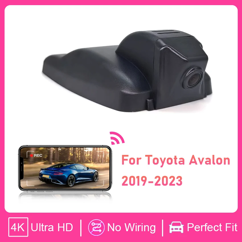

Front and Rear HD 4K Dash Cam for Car Camera Recorder Dashcam WIFI Car Dvr For Toyota Avalon XX50 2019-2023 Recording Devices