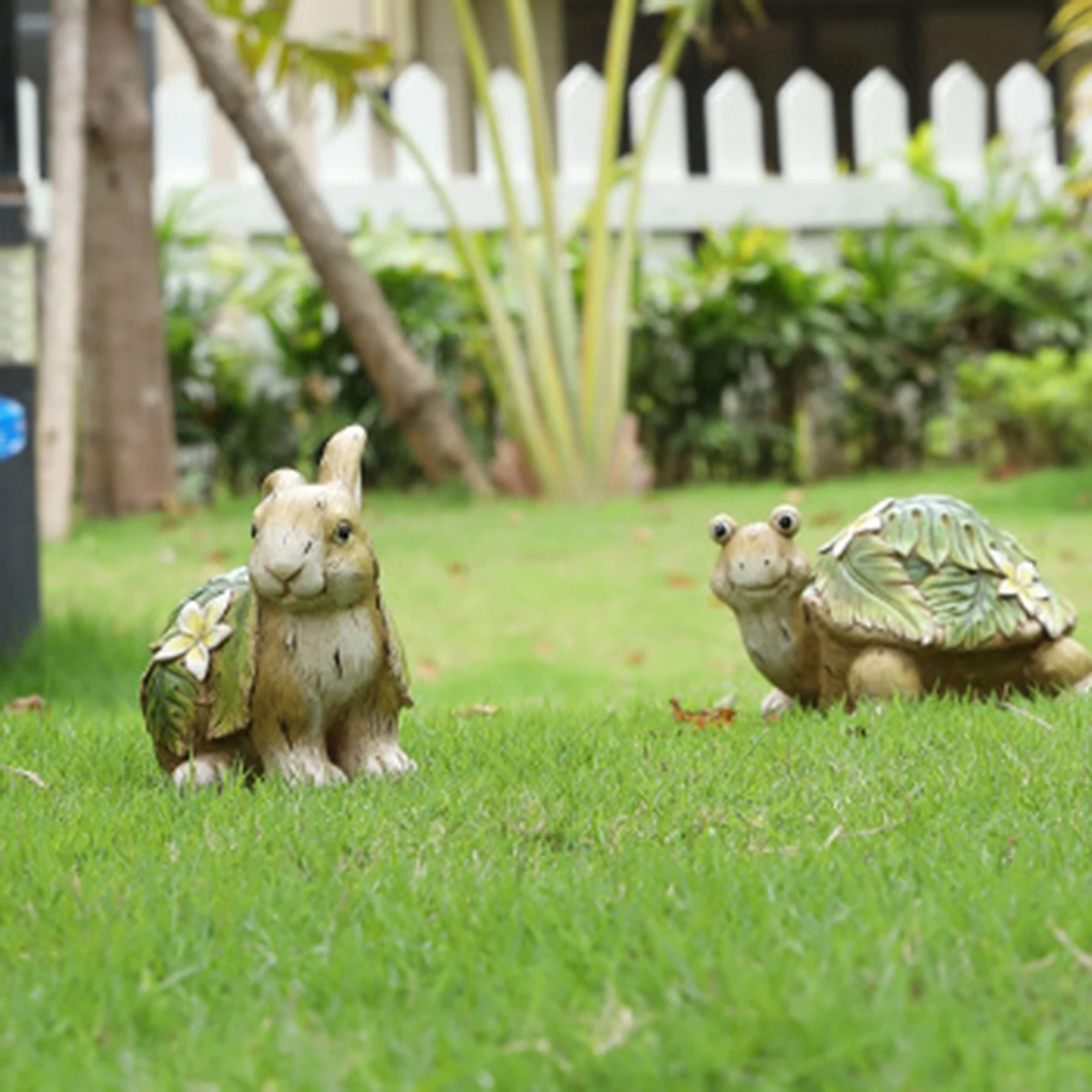 Creative Resin Garden Turtle Statue Animal Sculpture Yard Garden Pond Shop Decoration