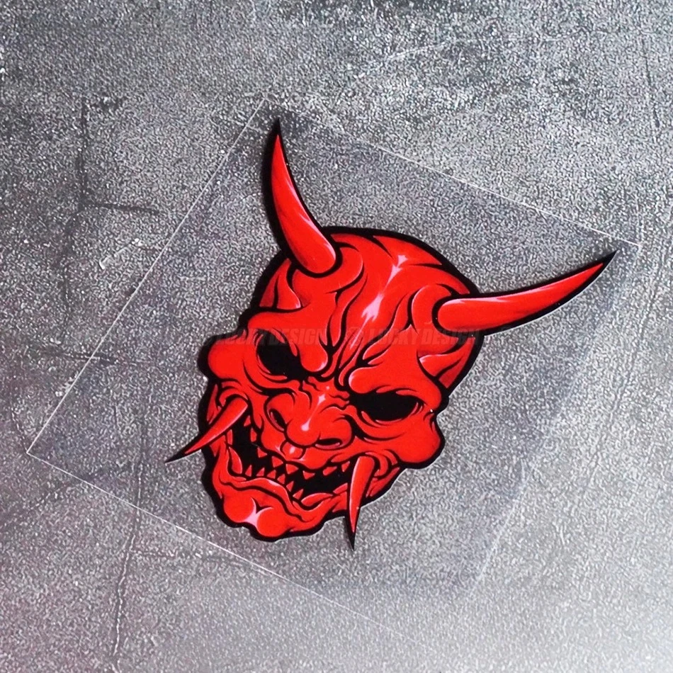 Reflective Vinyl Decals, Speed Demon JDM Graphic Decor Stickers for Automobile and Motorbike