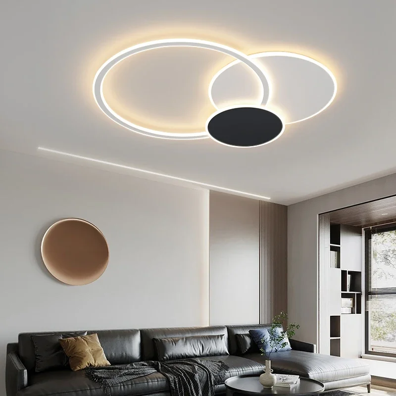 Lampadario a soffitto moderno per soggiorno camera da letto illuminazione per interni camera per bambini cucina isola anello dimmerabile lampada da soffitto intelligente