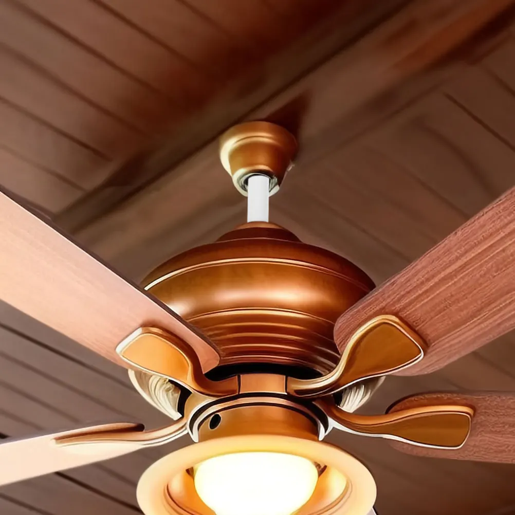 

20CM White Fan Downrod Extension Sturdy Thickened Iron Ceiling Fan Rod Lasting Easy Installation Compatible for Home
