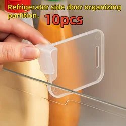 10pcs Multi-functional Refrigerator Side Door Organizer Dividers - for Customized Space Management