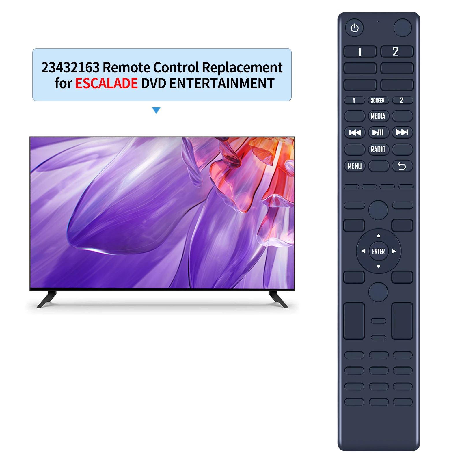 キャデラック用DVDリモコン,耐久性,2015,2016,新品,23432163