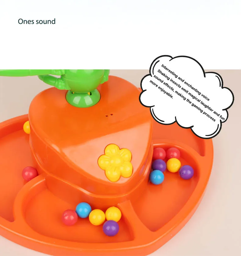 Children Fun Electric Swing Dancing Bug Toy Table Puzzle Game Caterpillar Shaking Toy for Fun Wiggle Dance Activities.