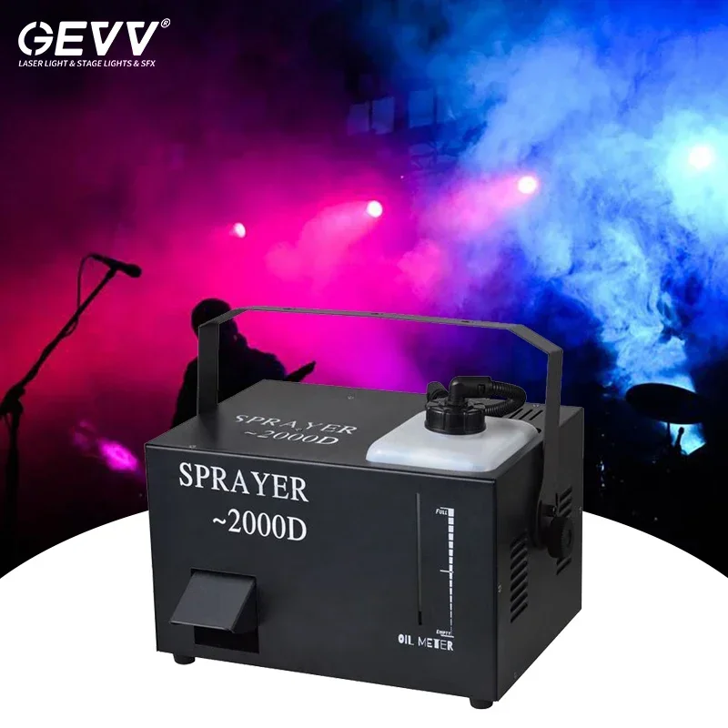 GEVV Stage Effect Equipment Mini Dj Hazer Smoke 2000w Misting Fog Morning Haze Machine