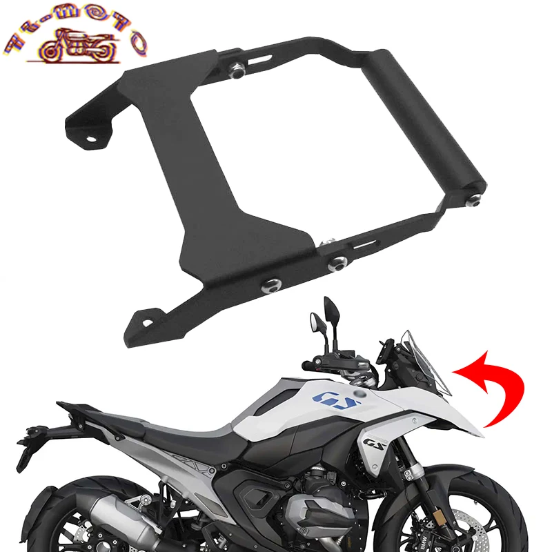 

Motorcycle Accessories CNC Aluminum Navigation Bracket Phone Holder Stand Fit For BMW R1300GS ADV 2023 2024 Mobile Phone Bracket