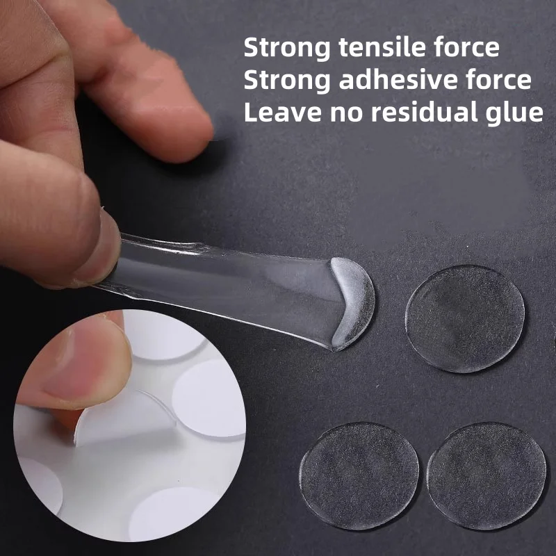 70pcs Round Double Sided Tape Adhesive Dots Fastener Strong Acrylic Sticker for DIY Scrapbooking Craft Production Fixing Pad