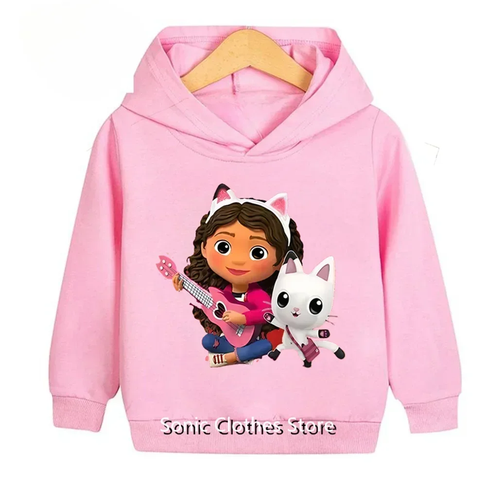 Gabby Dollhouse Hoodies Gabby Cats Toddler Children Summer Spring Hooded Girls Boys Kids Sweatshirt Costume Clothing