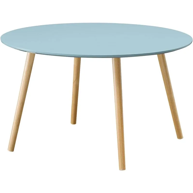 Concepts Oslo Round Coffee Table, Sea Foam Blue US(Origin)