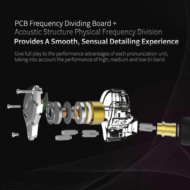 KZ ZS10 PRO In-Ear Headphones 4BA+1DD Hybrid HiFi Metal Headphones Sports Noise Cancelling Headphones KZ ZSX ZAX ASX ZST ZSN PRO - view 4