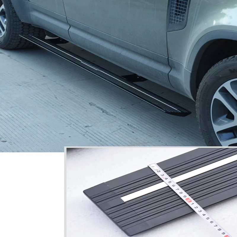 electric scalable running board side step bar foot pedal for Land Rover Defender 90 110 130, Thicken&widen,IATF16949 quality