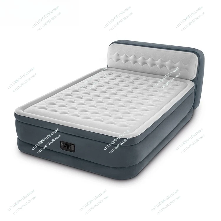 double air mattress bed thickened built-in electric pump 64448 Backrest line pull inflatable mattress double